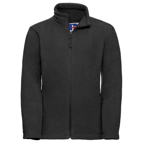 Russell Europe Kids Full-Zip Outdoor Fleece Black